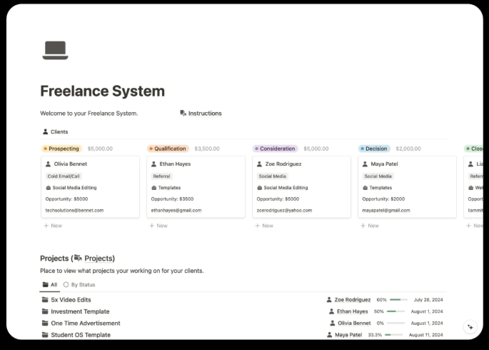 Freelance System