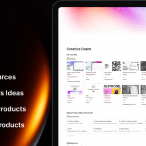 Creative Board, +200 Resources, 50 Product Ideas with Guide